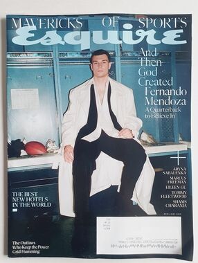 Esquire Magazine April/May, 2026 - Fernando Mendoza - Mavericks of Sports
